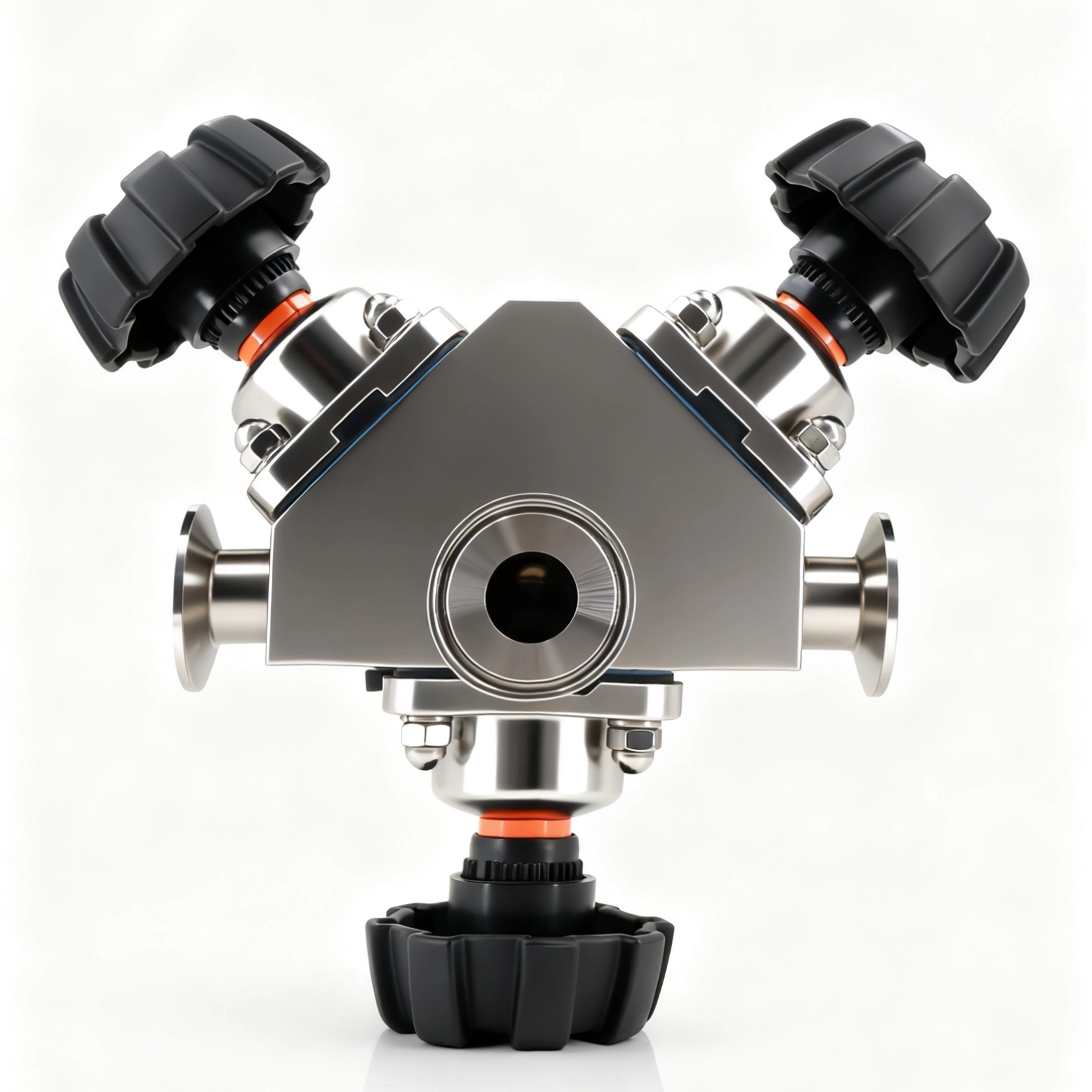 316L Sanitary Grade Multi-channel Biopharmaceutical Manual Diaphragm Valve