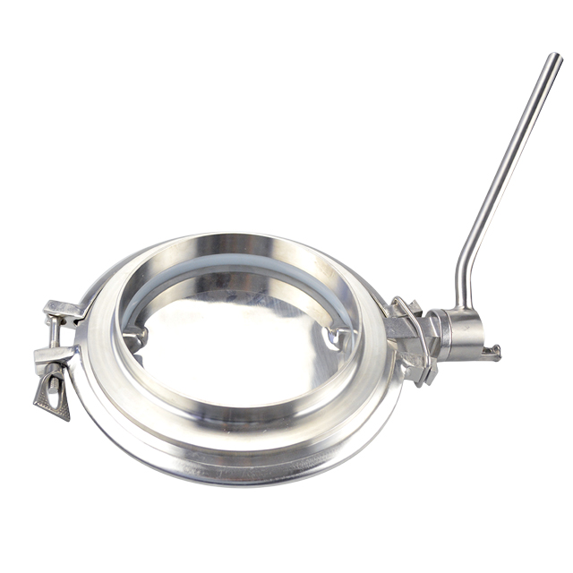 High-purity sanitary stainless steel manual powder butterfly valve