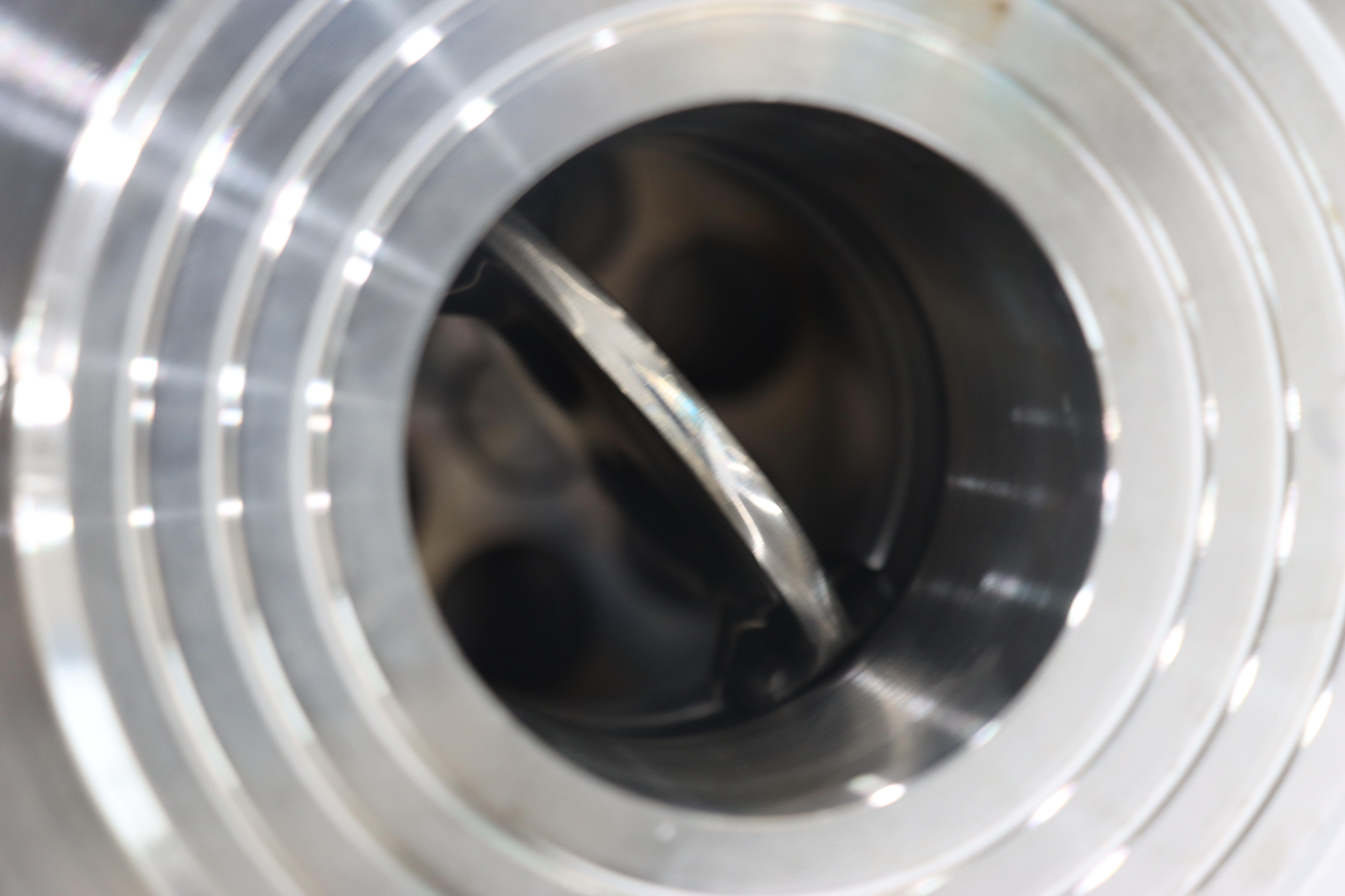 Sanitary stainless steel flange integrated butterfly valve