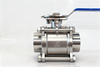 Sanitary stainless steel three-piece weld floating ball valve