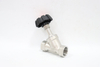 Sanitary Stainless Steel High-temperature Resistant Plastic Head Manual Threaded Angle Seat Valve