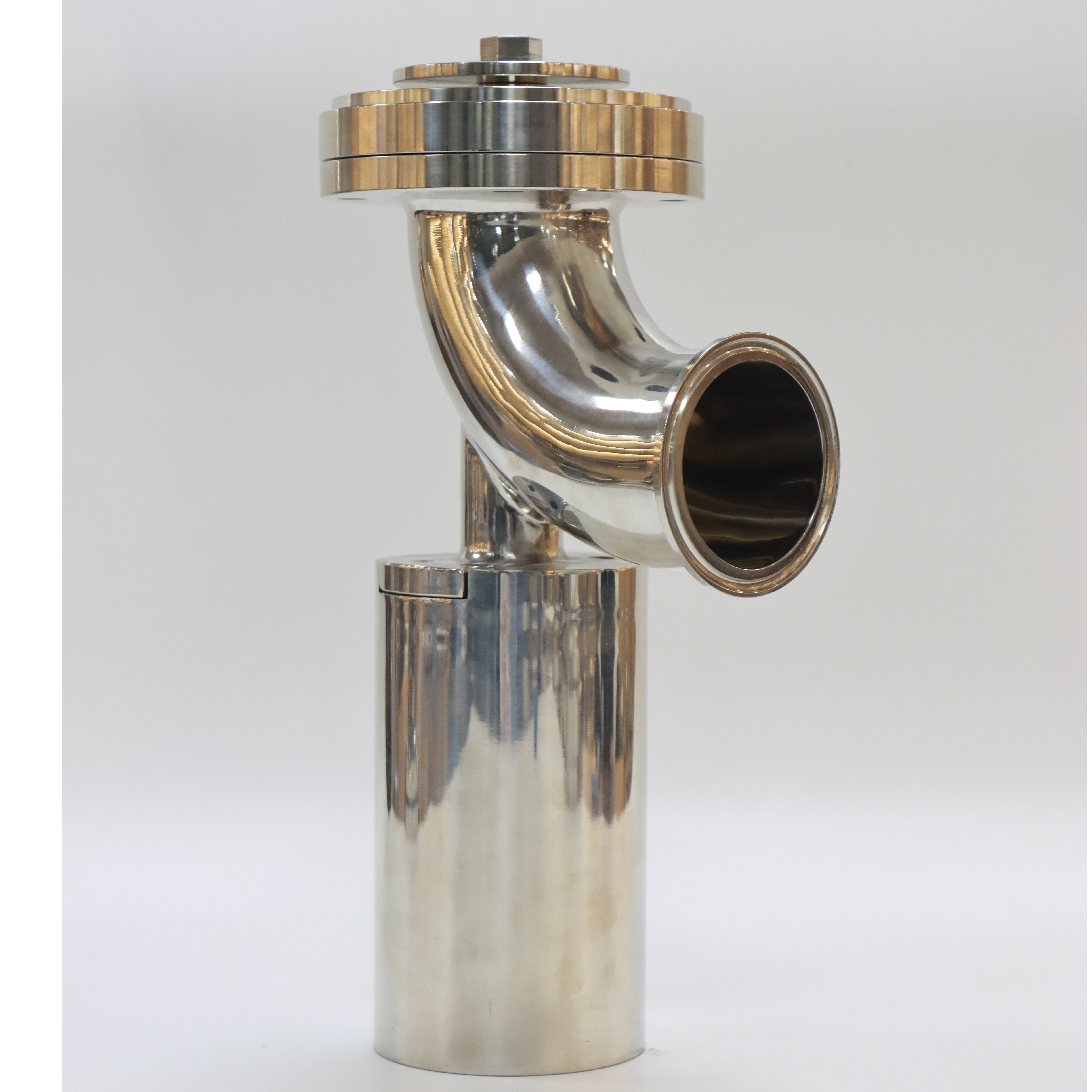 Stainless Steel DN80 ISO Y Type Sanitary Tank Bottom Valve