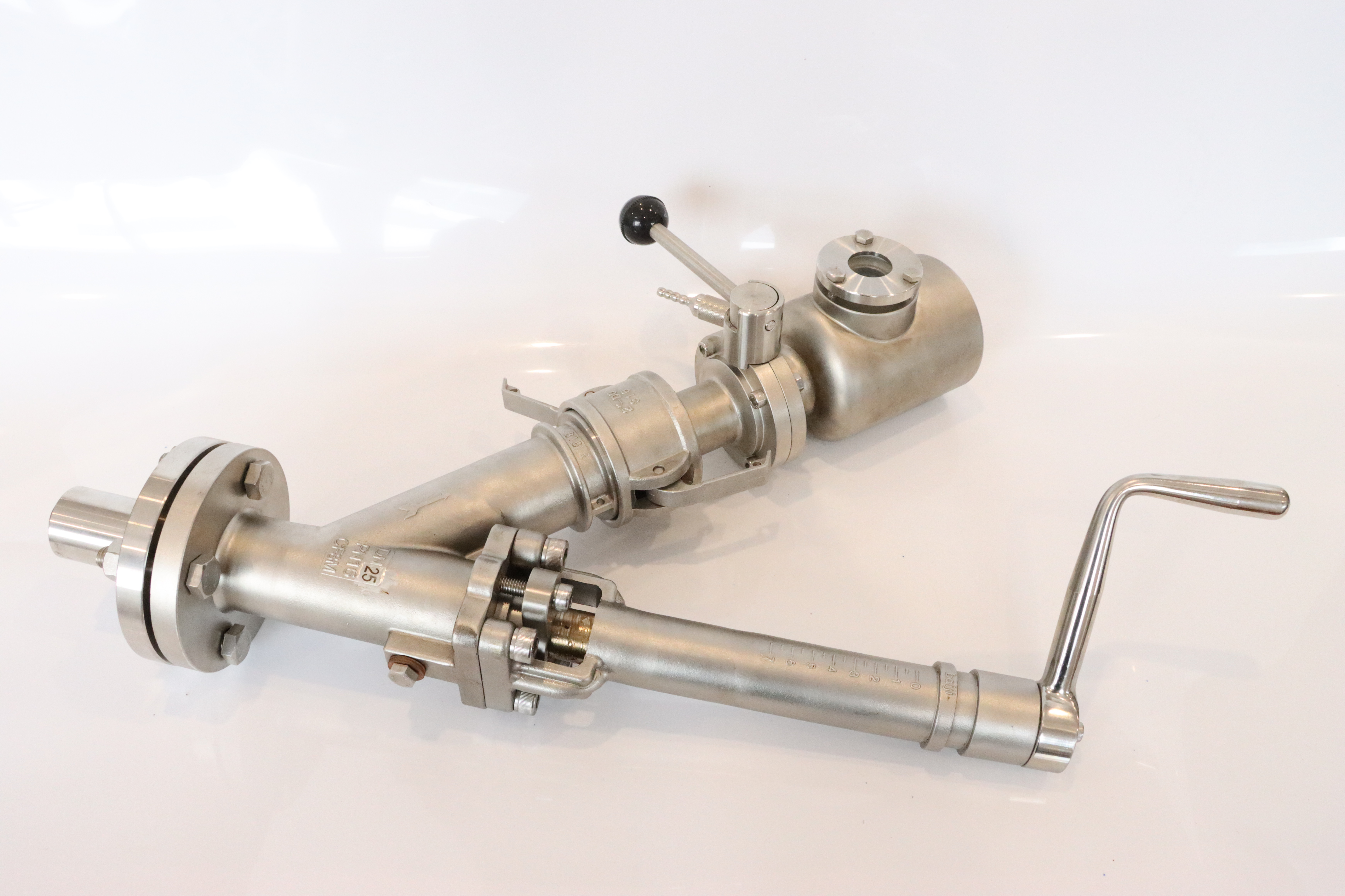 Stainless Steel Sanitary Vacuum Plunger Oil Sampling Valve