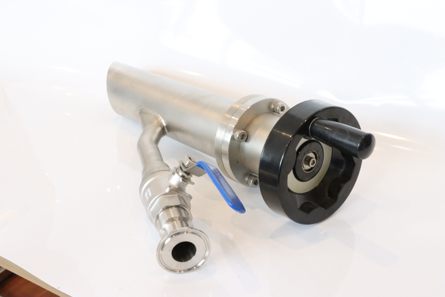 Stainless steel sanitary vacuum plunger oil dairy sampling valve