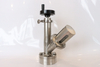 Stainless steel sanitary push-button vacuum plunger oil sampling valve