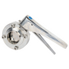 STAINLESS STEEL DN300 Manual Indicator Anti Mixing Butterfly Valve