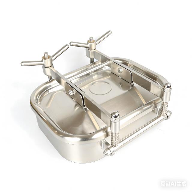 Stainless Steel Food Grade Custom Bolted Square Manhole 