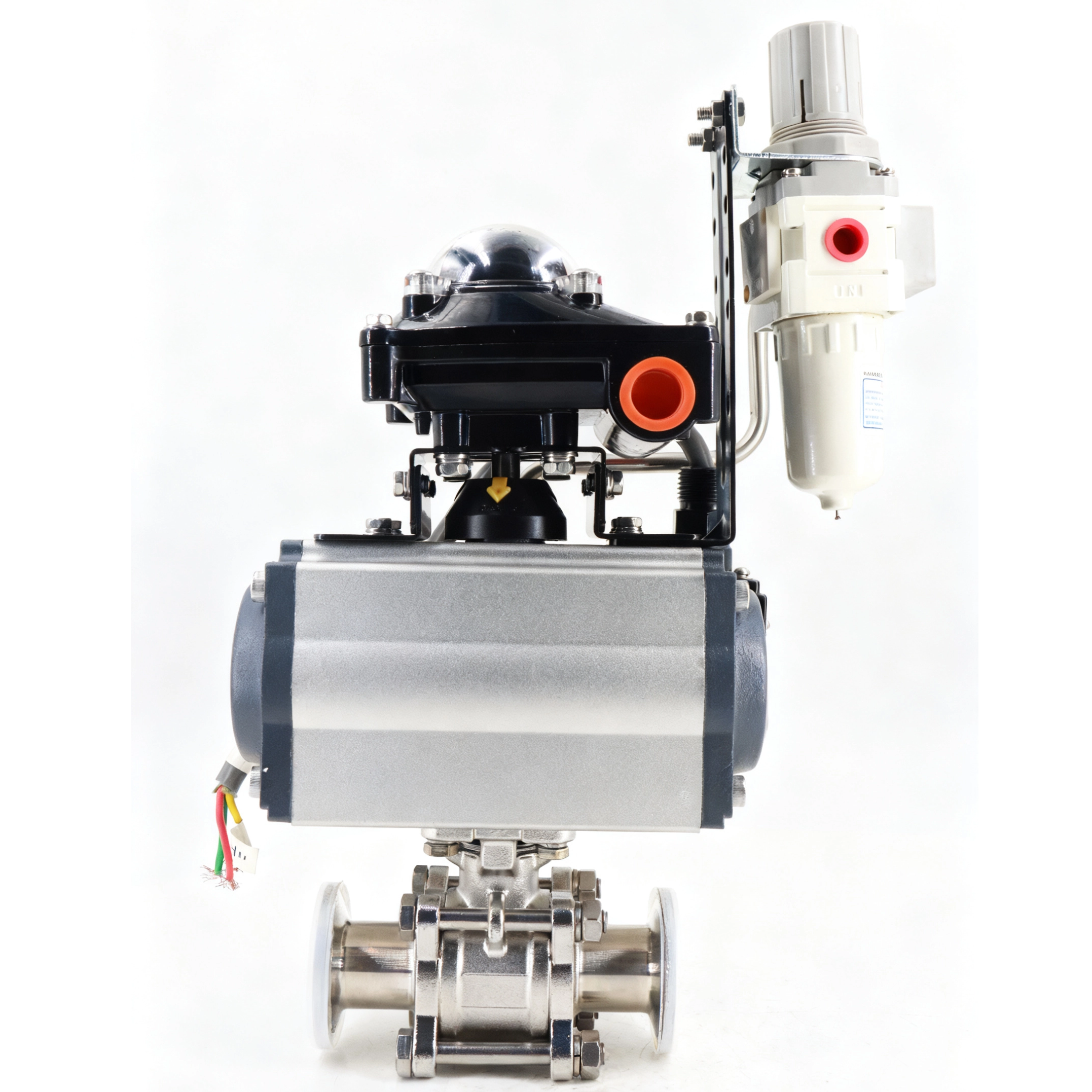 Stainless Steel Sanitary Straight-through Pneumatic Quick-install Ball Valve