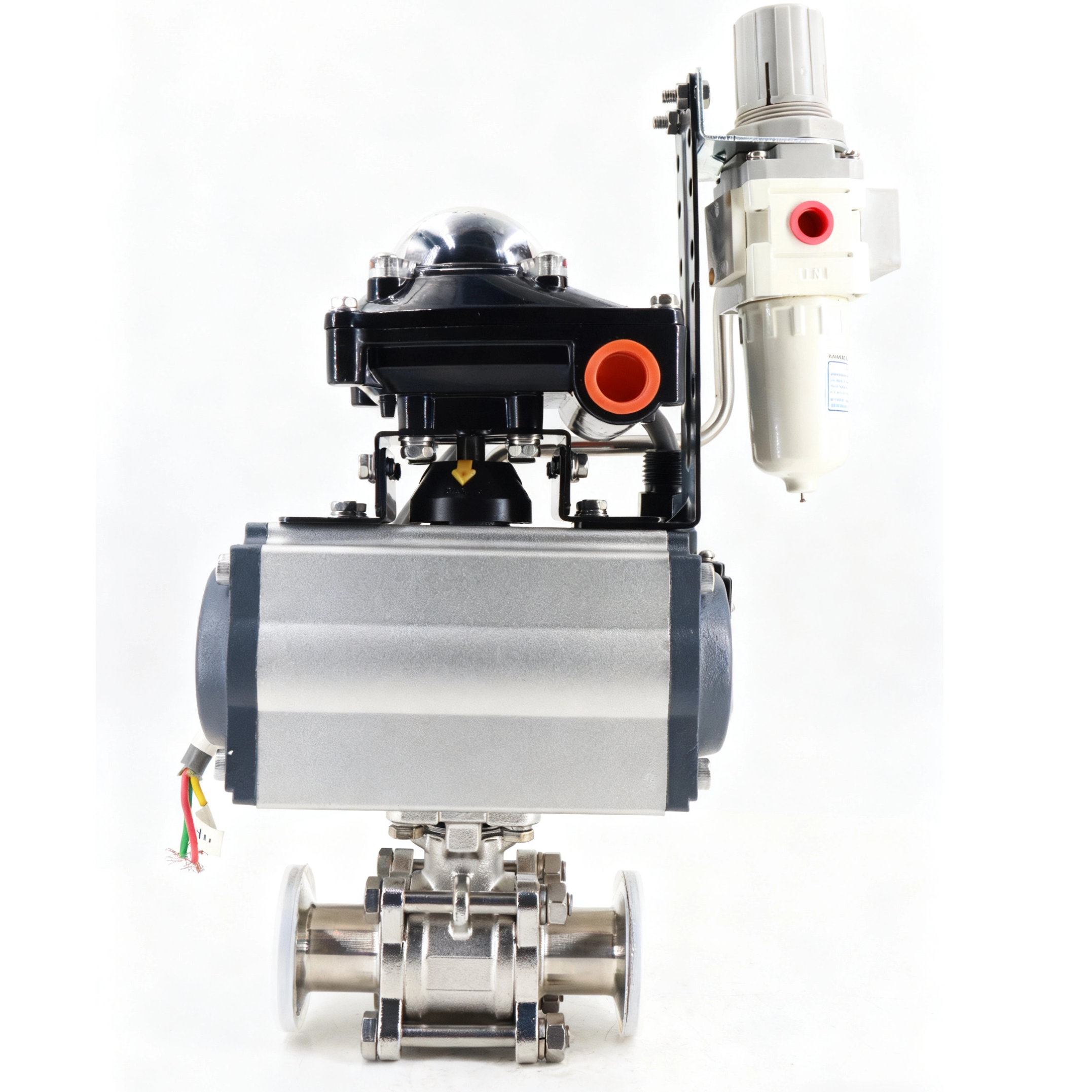 Stainless Steel Sanitary Straight-through Pneumatic Quick-install Ball Valve