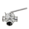 Stainless Steel Hygienic High Performance API Clamped Dairy Plug Valve