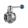 Stainless Steel Sanitary Straight Through Pipe Butterfly Valve