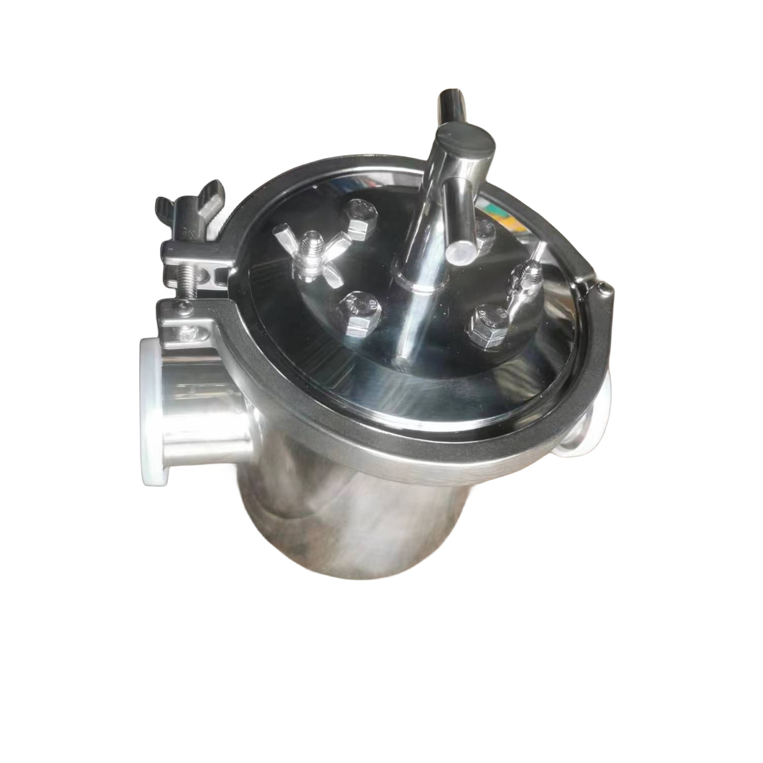 Stainless Steel SS304 Hygienic Grade High Flow Quick Open Type Clamp Magnetic Filter for Filtering Drinking