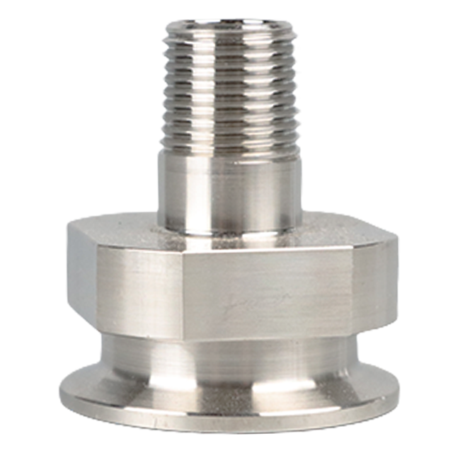 Sanitary Stainless Steel Food Grade Male Threaded to Ferrule Clamp Fitting Adaptor