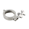 High Pressure Sanitary Stainless Steel Single Pin Tri Clamp with Two Wing Nuts