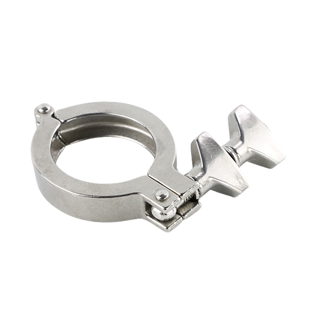  Sanitary Stainless Steel Double Wing Nut I-Line Clamp Pipe Clip