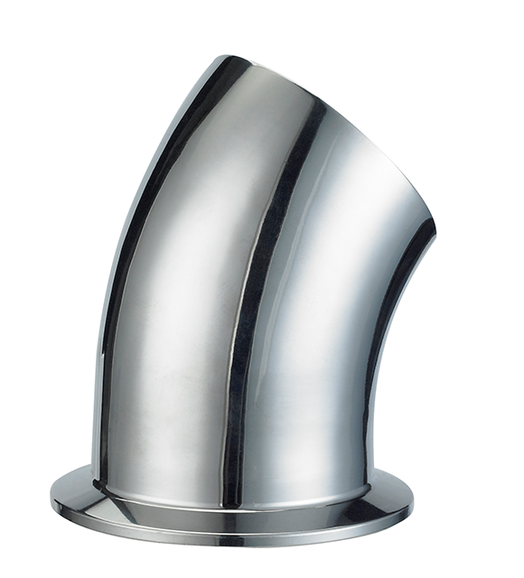 Stainless Steel Sanitary ISO2037 BPE-2KMP BPE JN-FT-20 7003 45 Degree Short Clamp Elbow 