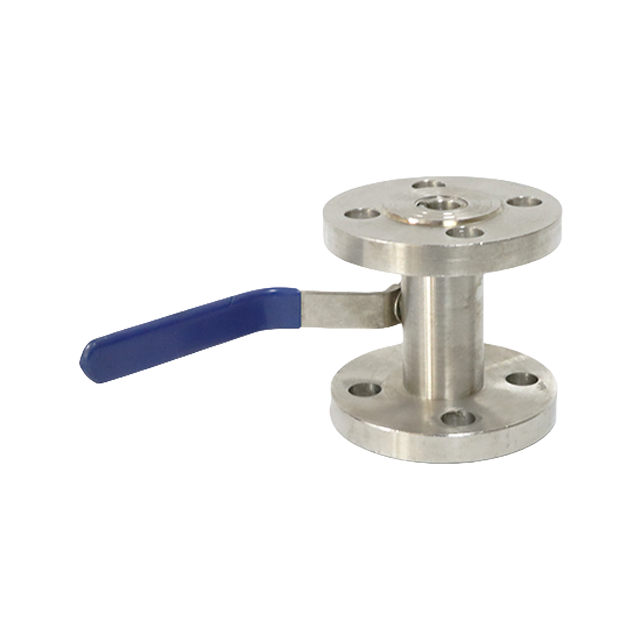 Sanitary Stainless Steel Full Bore Floating Flange End Ball Valve with Manual Actuator 