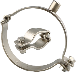 Heavy Duty Stainless Steel Round Downspout Bracket Pipe Hanger with Internal Thread Nut