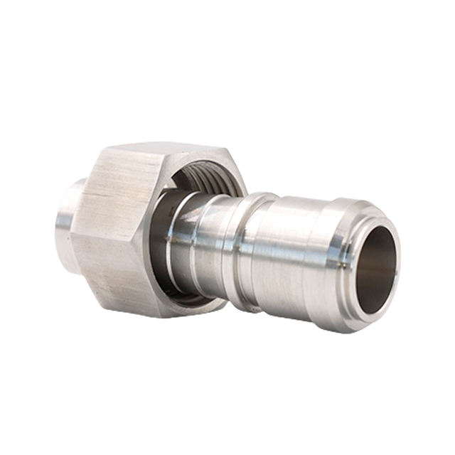 Sanitary Stainless Steel Aseptic Crimp Hose Fittings Female Swivel Connector Fitting