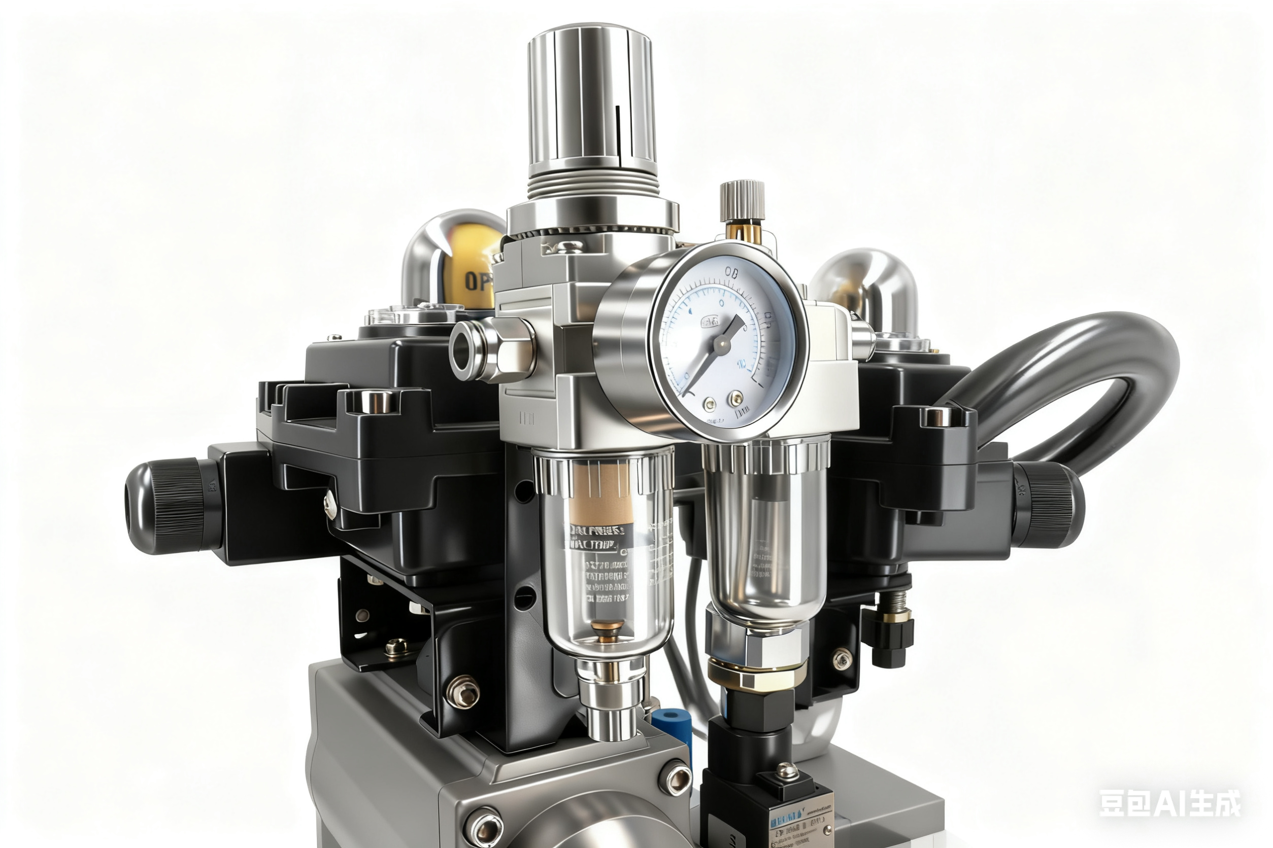 316 Stainless Steel Sanitary Pneumatic Three-Piece Quick-Installation Ball Valve