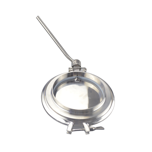 High-purity sanitary stainless steel manual powder butterfly valve