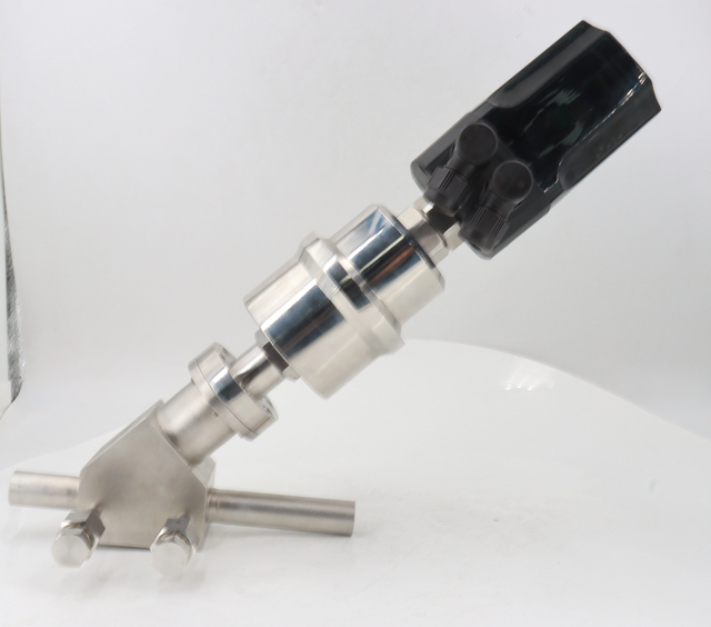Stainless steel Y-type intelligent regulating pneumatic angle seat valve