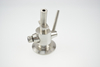 Stainless steel food-grade beer sampling valve