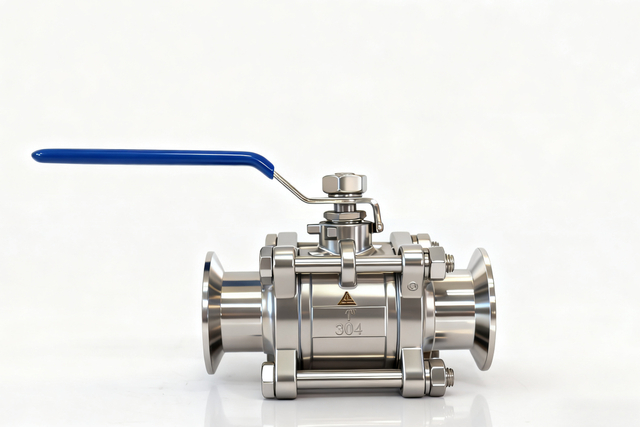 Stainless Steel Sanitary Clamp-type Three-piece Api Ball Valve