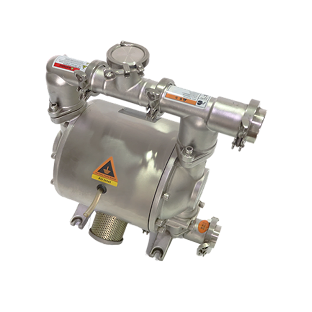 Air Operated Stainless Steel Sanitary Air Driven Diaphragm Pump for Agressive Fluids