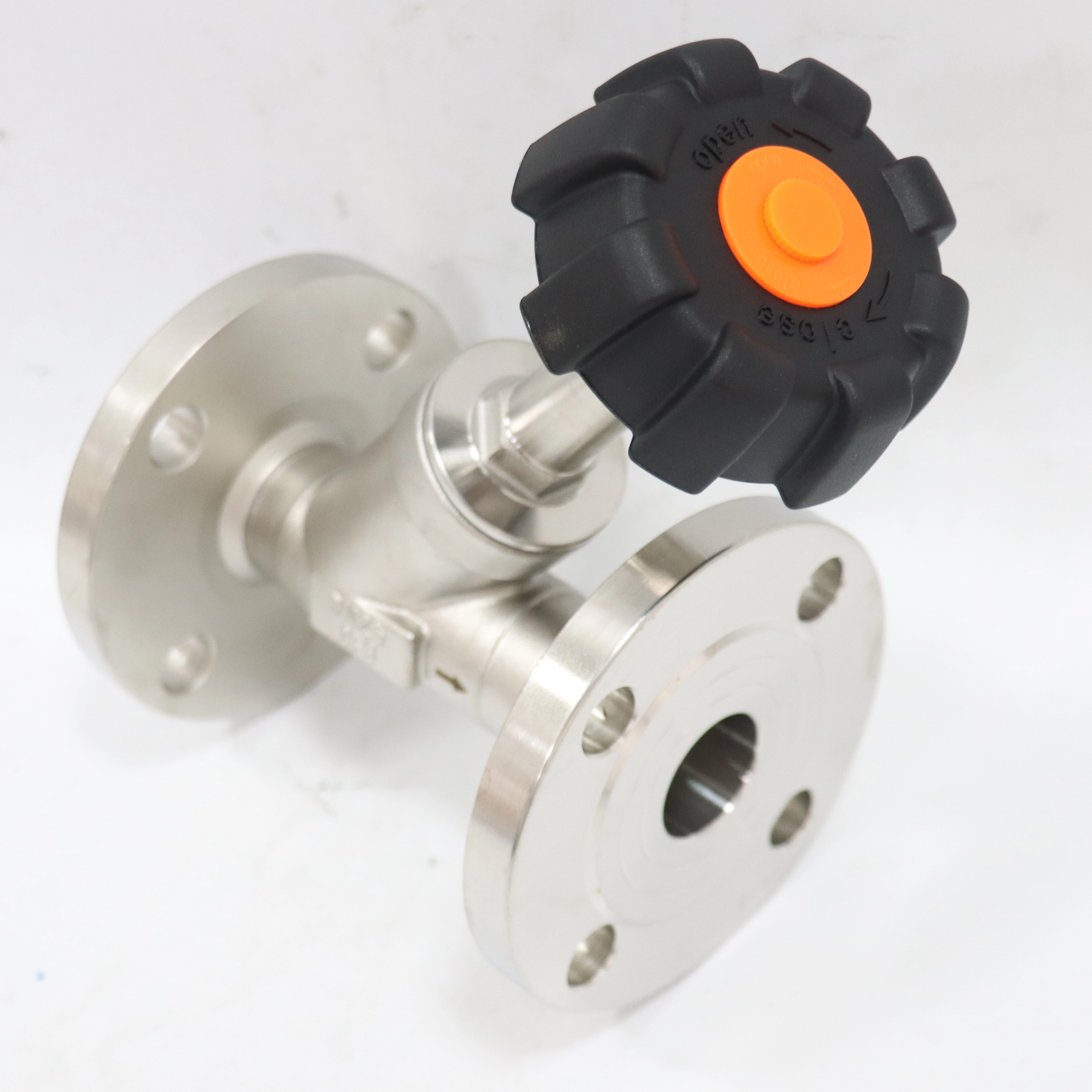 Stainless Steel Flange Steam Valve Plastic Head Manual Angle Seat Valve