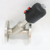 Stainless Steel Corrosion Resistant Flange Steam Plastic Head Pneumatic Angle Seat Valve 