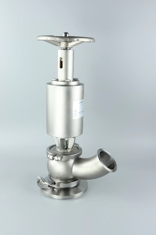 Stainless Steel Sanitary LPG Elbow Tank Bottom Valve