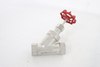 Sanitary Stainless Steel Head Manual Threaded Angle Seat Valve