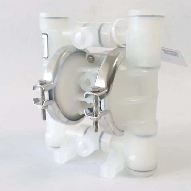 Sanitary Clamp Mechanical Dual air operated Pneumatic 12V Diaphragm Pump