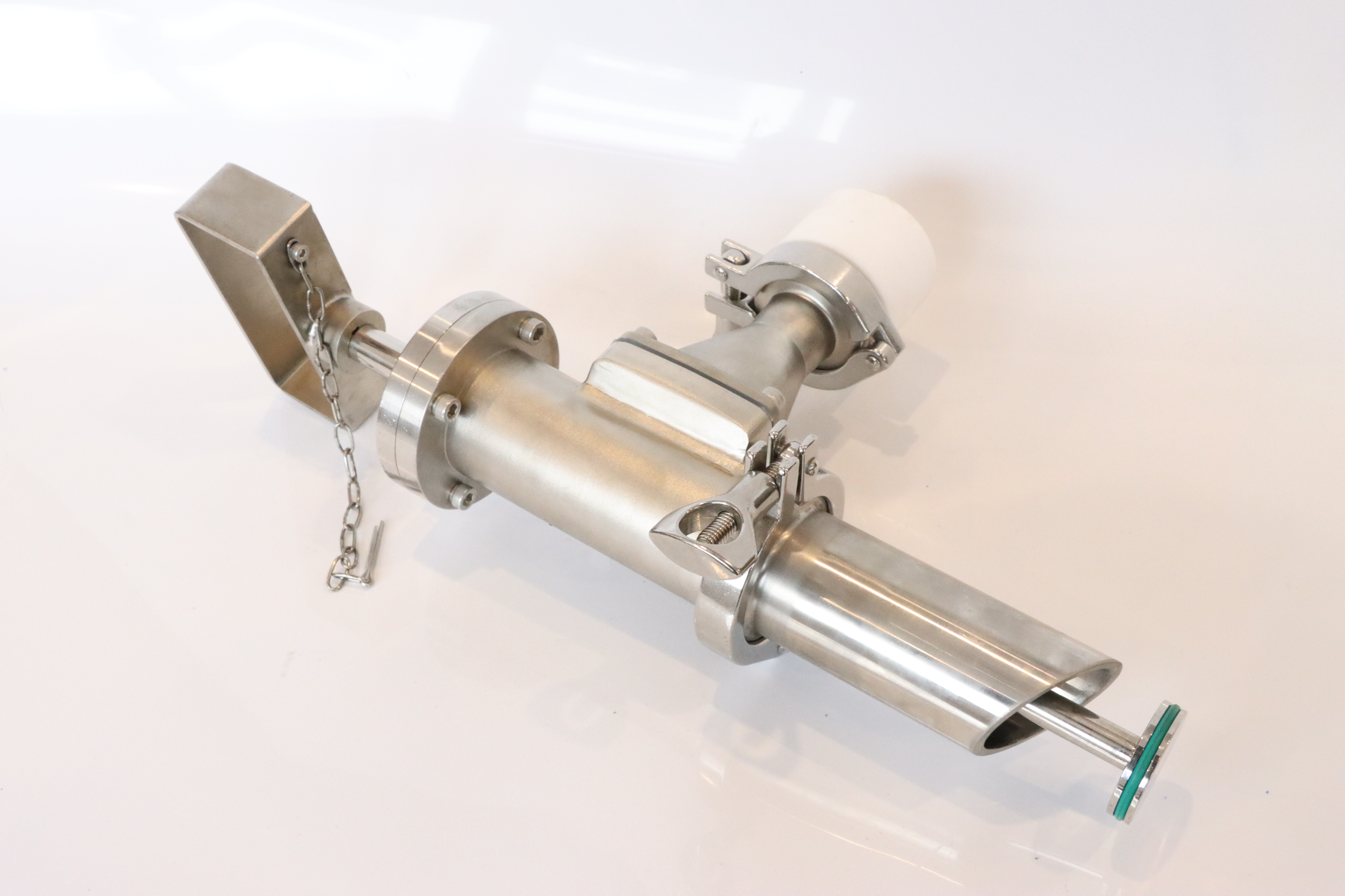 Stainless Steel Sanitary Vacuum Plunger Pfa Lined Sampling Valve