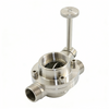 STAINLESS STEEL DN100 High Performance Vacuum Clamp Butterfly Valve