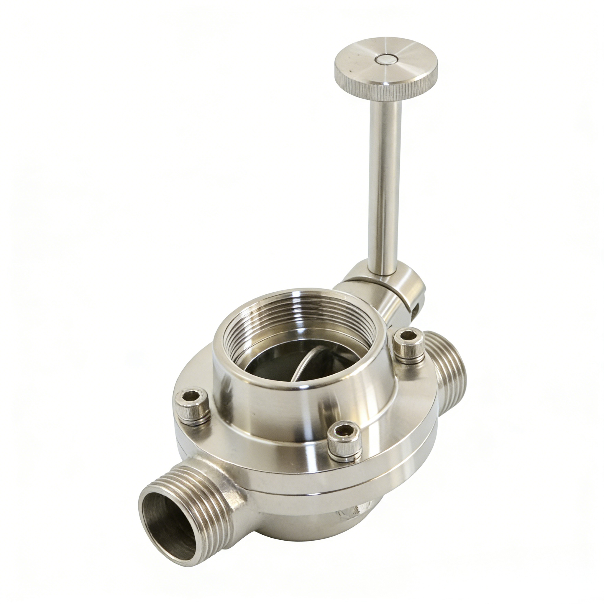 STAINLESS STEEL DN100 High Performance Vacuum Clamp Butterfly Valve