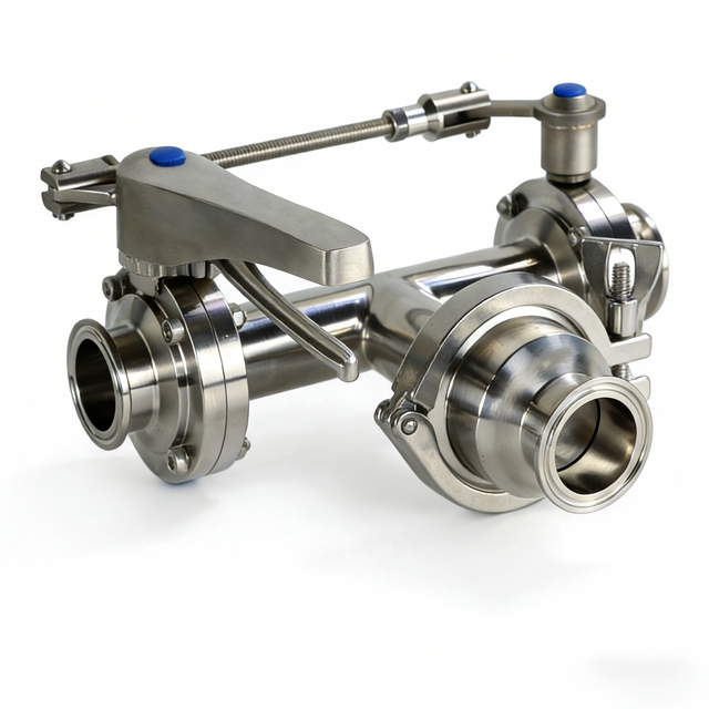 STAINLESS STEEL Sanitary Wafer-Type Concentric Rubber Seat Butterfly Valve