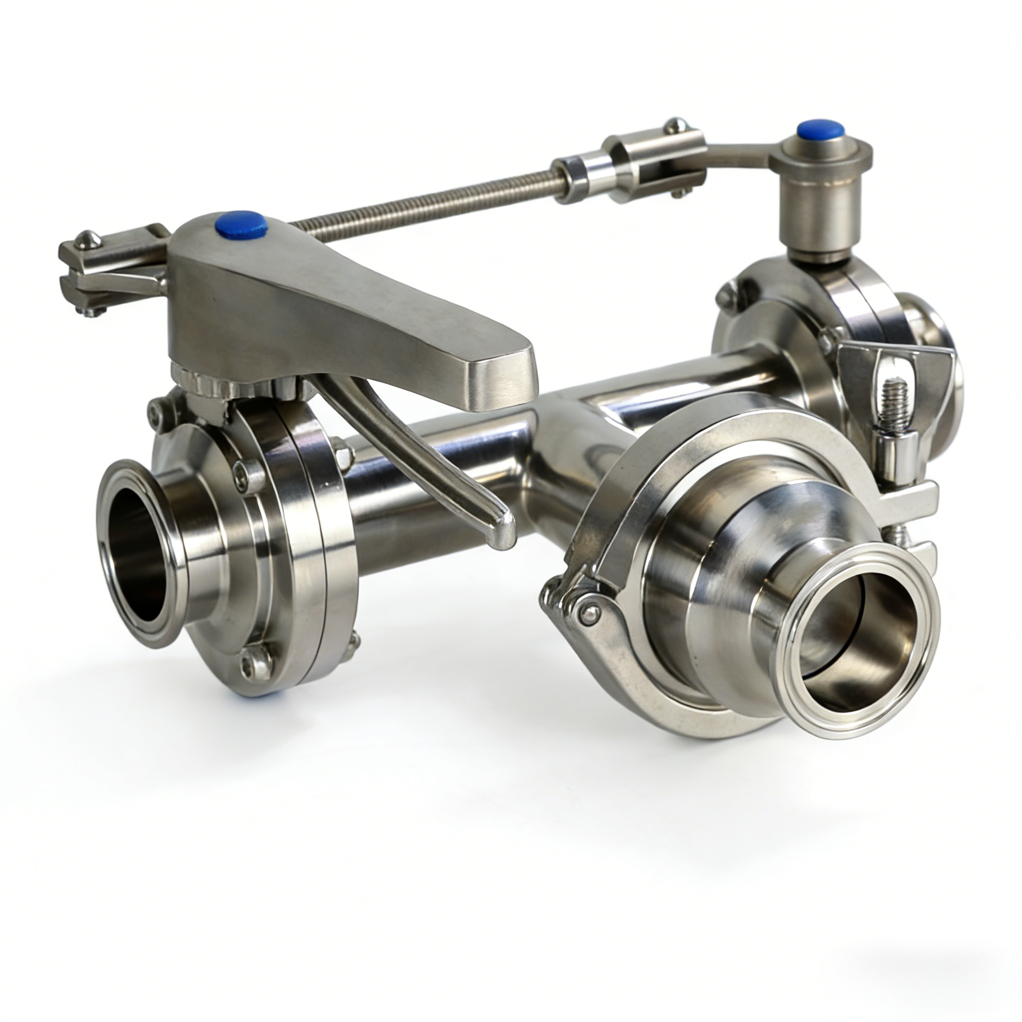 STAINLESS STEEL Sanitary Wafer-Type Concentric Rubber Seat Butterfly Valve