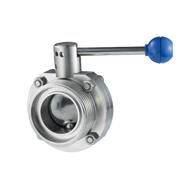 Stainless Steel Compact Sanitary Clamped Butterfly Valve for Tank