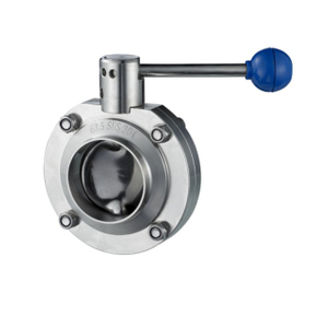Stainless Steel Sanitary ISO Standard Manual Butterfly Control Valve