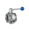 Stainless Steel Manual Butterfly Valve with Plastic Gripper Handle