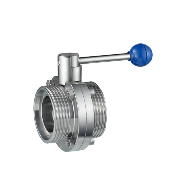 SS316L Food Grade Quick Release Manual Butterfly Control Valve
