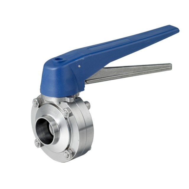 Manual Sanitary Stainless Steel Compact VBN Butterfly Valve 