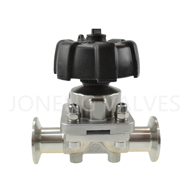Stainless Steel BPE Manual Aseptic 2-way Diaphragm Valve