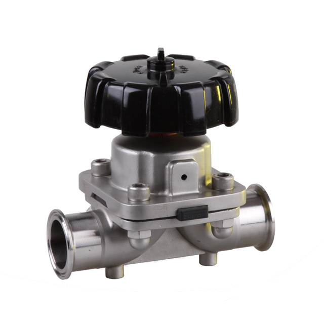 Stainless Steel Manual Two-way Diaphragm Valve with Gasket