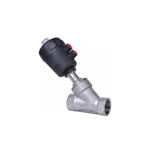 Stainless Steel Sanitary Femaled Angle Seat Valve for Liquids