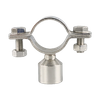  Stainless Steel Round Bolted Pipe Clip with Threaded Boss