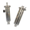 Stainless Steel Inline Angle-type Filter Housing with TriClover Ends