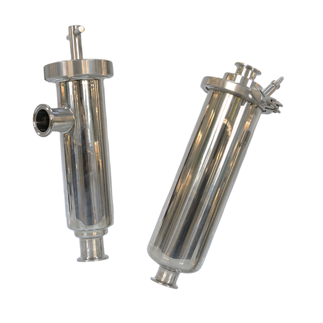 Top Flow Stainless Steel T L Straight Pipe Type Inline Strainer for Liquids Gases Filtration